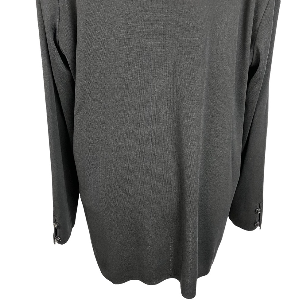 Exclusively Misook Black Button Down Cardigan - image 7